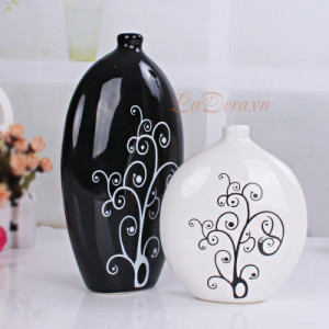 bình gốm hiện đại trang trí phòng đẹp