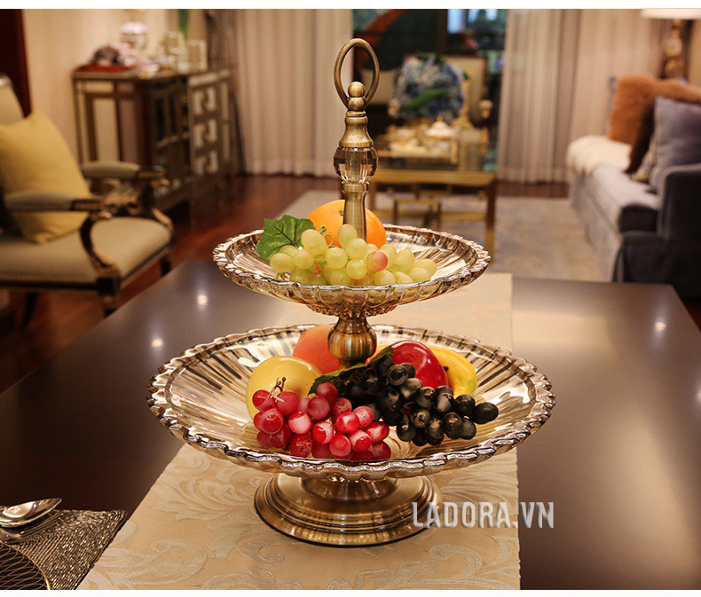 đĩa hoa quả trang trí bàn tại Ladora.vn
