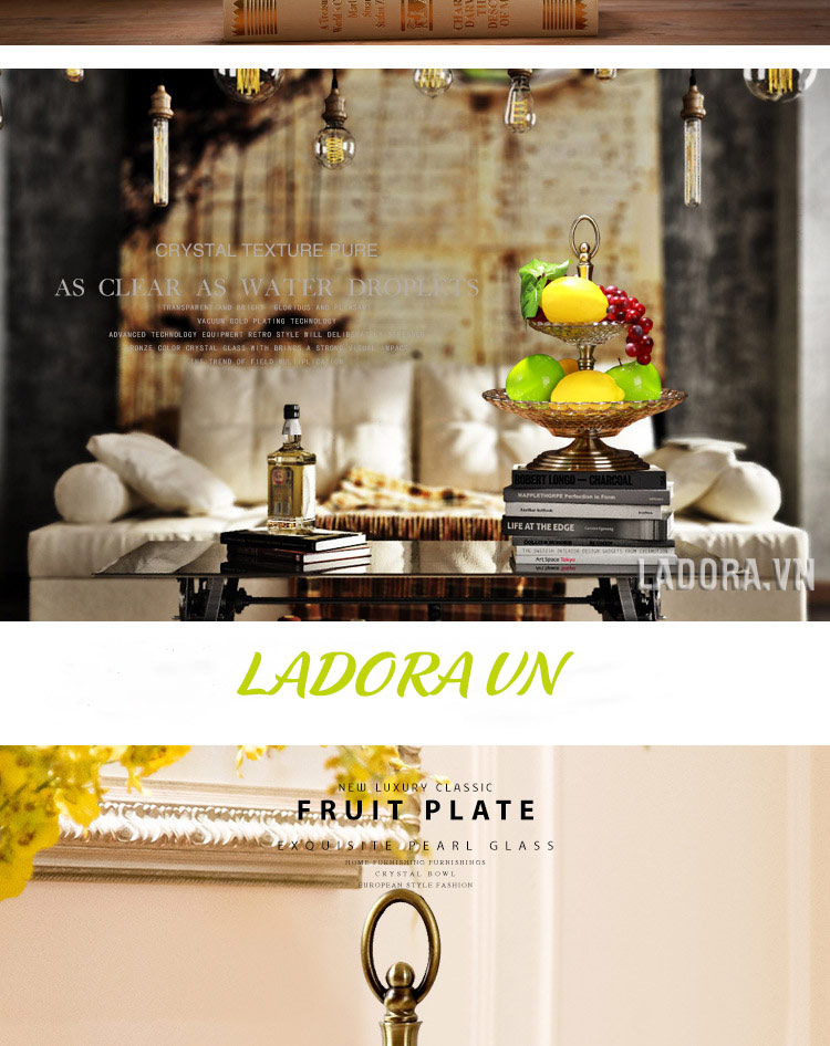 đĩa đựng trái cây trang trí bàn tại Ladora.vn