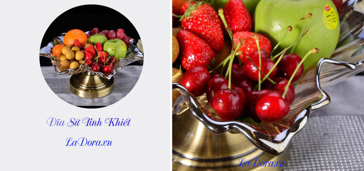 đĩa đựng trái cây đẹp tại ladora shop bán đồ trang trí nhà ở hà nội