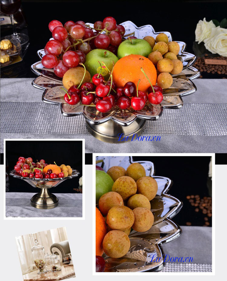 đĩa đựng hoa quả đẹp tại shop bán đồ trang trí nhà ladora