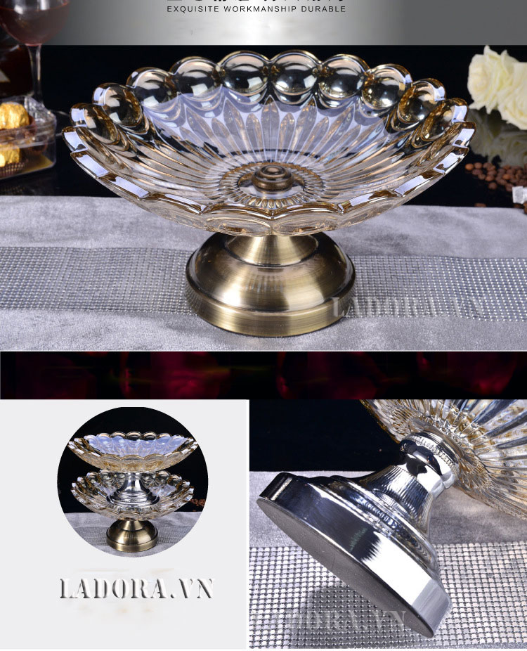 đĩa đựng hoa quả đẹp tại shop bán đồ trang trí nhà ở hà nội ladora