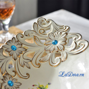 Đĩa trái cây trang trí bàn ăn, bàn phòng khách đẹp và sang trọng taị LaDora.vn