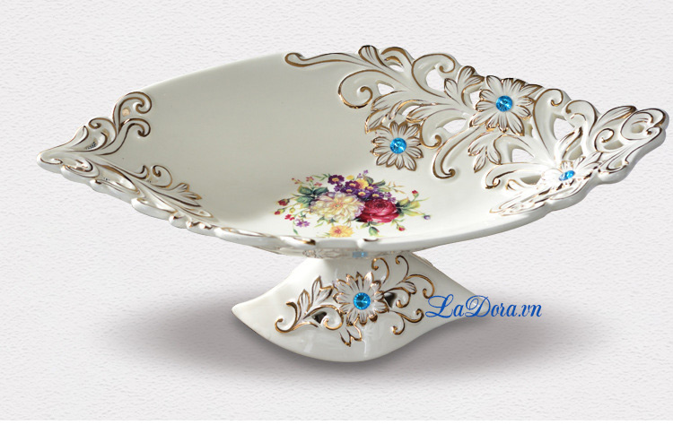 Đĩa trái cây trang trí bàn ăn, bàn phòng khách đẹp và sang trọng taị LaDora.vn