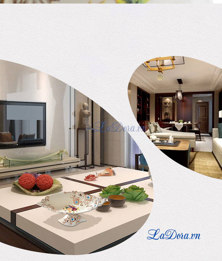 Đĩa hoa quả trang trí bàn ăn, bàn phòng khách đẹp và sang trọng taị LaDora.vn