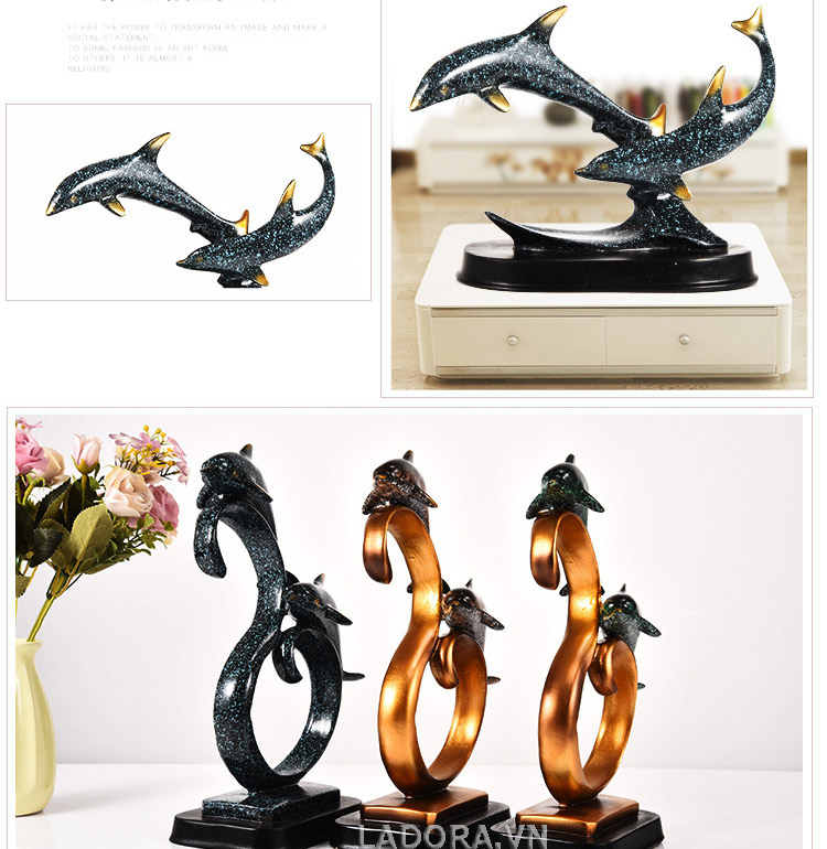 tượng con vật trang trí bàn làm việc tại cửa hàng bán đồ trang trí nội thất nhà đẹp ladora
