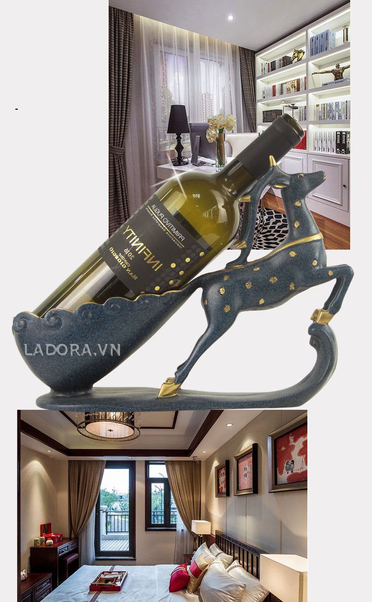 kệ rượu vang để bàn đẹp tại ladora.com.vn