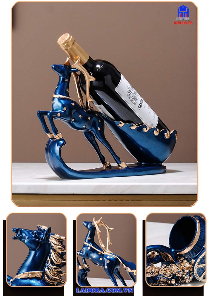 Thông tin về chất liệu và kích thước kệ rượu vang tuần lộc tại Ladora