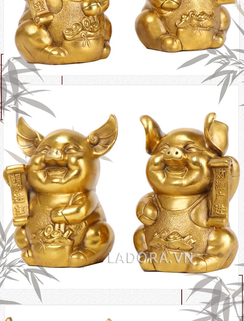 tượng heo may mắn tại ladora