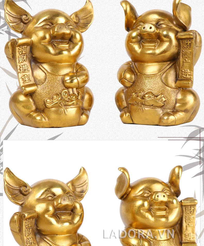 tượng heo trang trí tại ladora