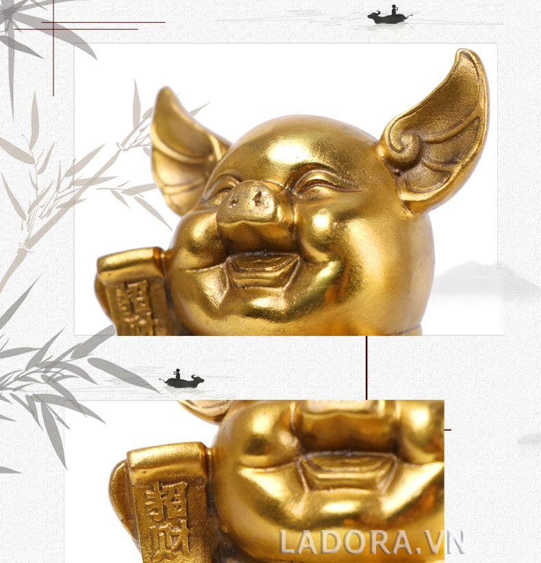 tượng heo tài lộc tại ladora