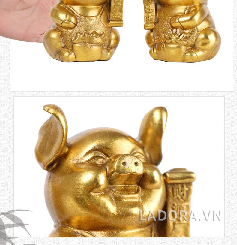 tượng lợn trang trí bàn làm việc đẹp