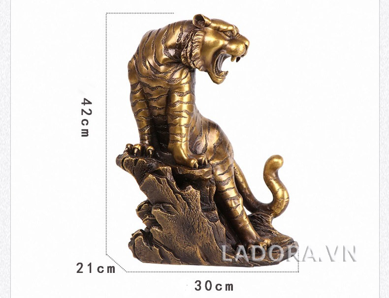 kích thước tượng con hổ tại ladora shop