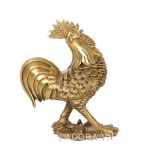 trang trí văn phòng làm việc với tượng gà phong thủy