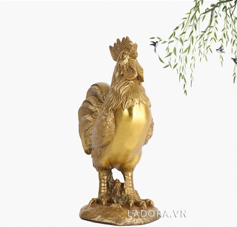 tượng gà để bàn làm việc ý nghĩa tại ladora