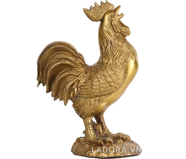 tượng gà trống để bàn đủ 5 đức tính tốt của con người