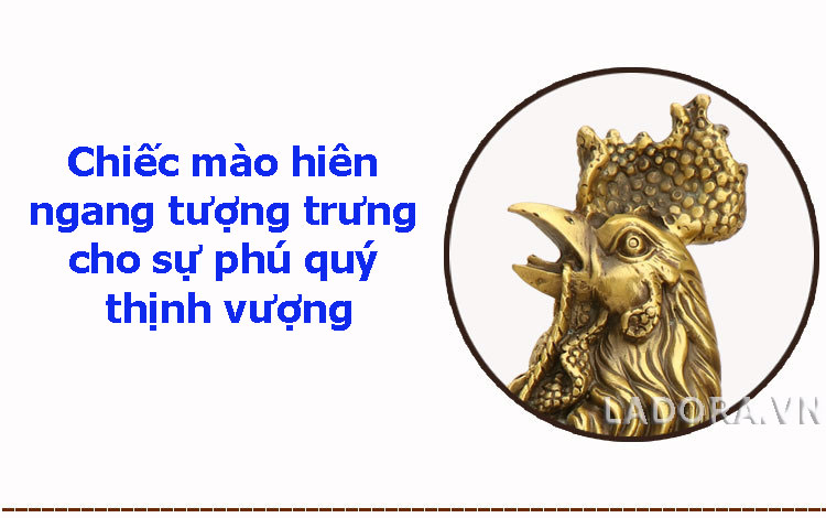mào gà tượng trưng cho quan lộc