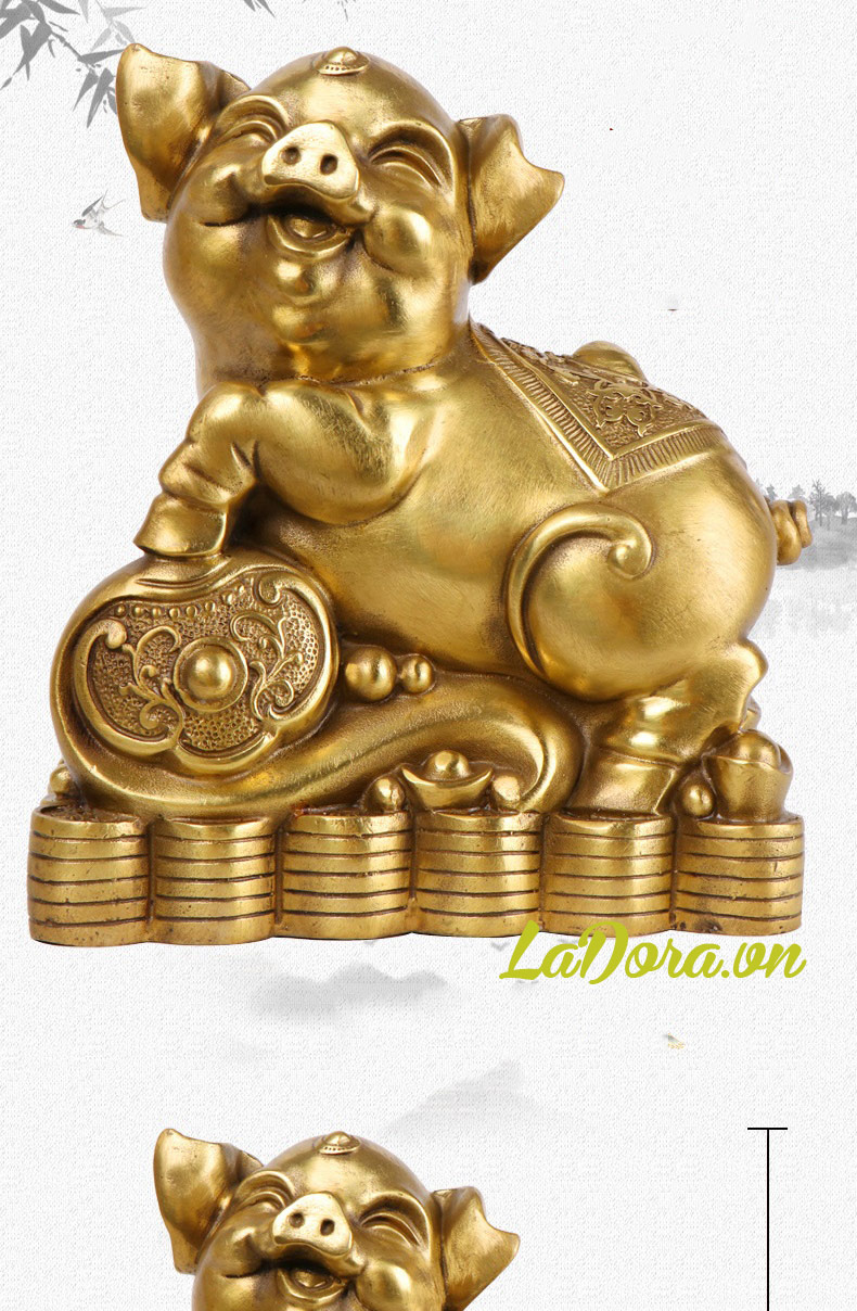 Tượng con heo tại ladora.com.vn