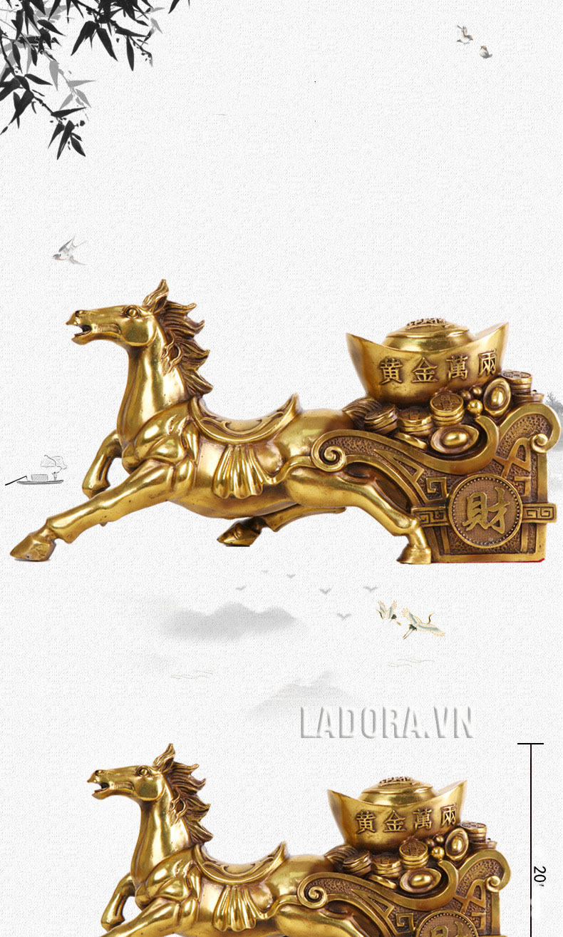 tượng ngựa để bàn tại ladora.com.vn