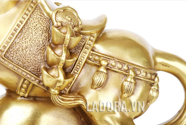 tiền vàng có khắp nơi trên thân ngựa