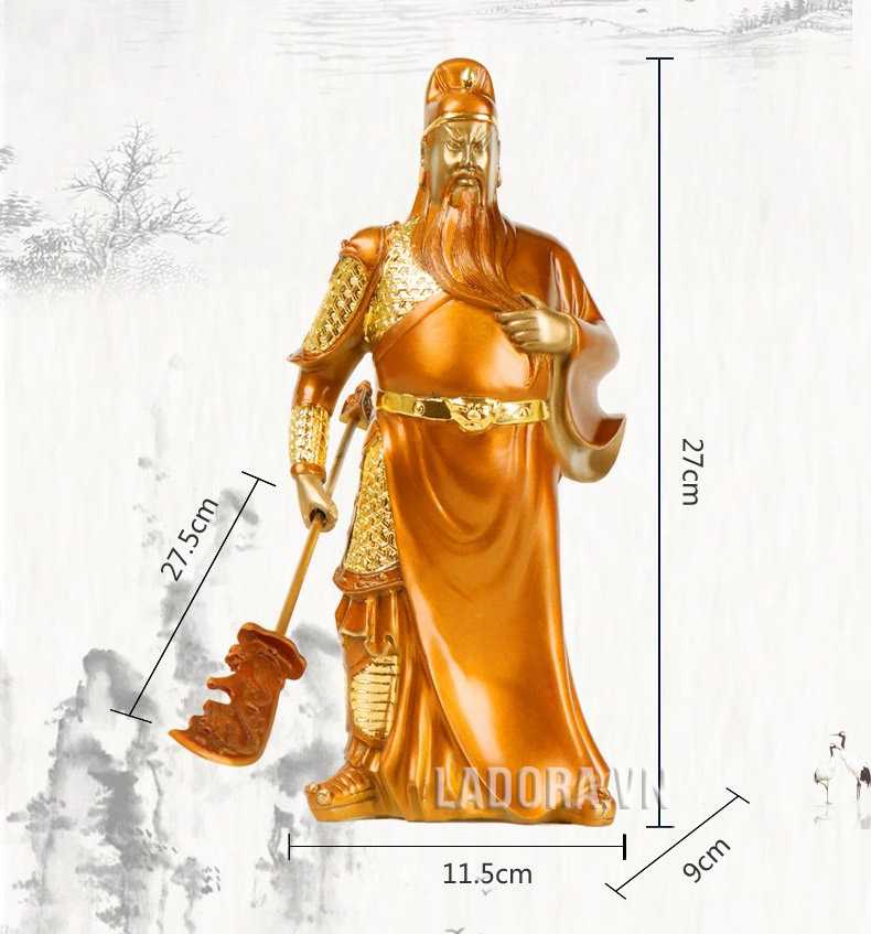 bài trí tượng quan vũ trong nhà hợp phong thủy