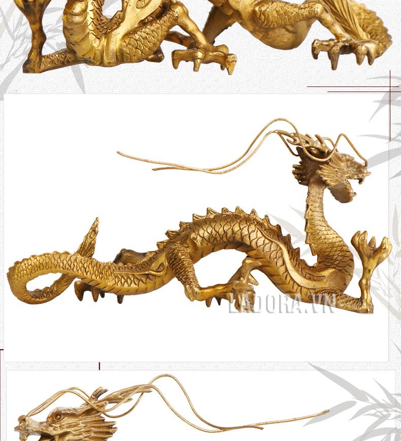 tượng rồng bài trí trên bàn làm việc giúp đem lại thuận lợi