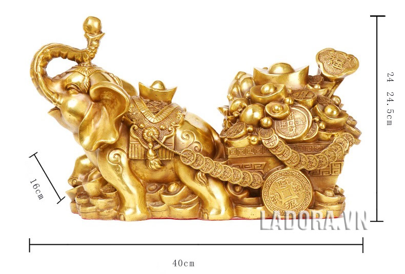 tượng voi bằng đồng rất đẹp tại ladora làm quà tặng cực kỳ ý nghĩa