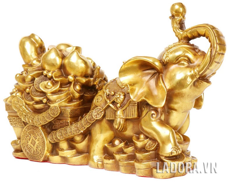 Tượng đồng đẹp con voi đem lại hạnh phúc cho gia đình- ladora shop