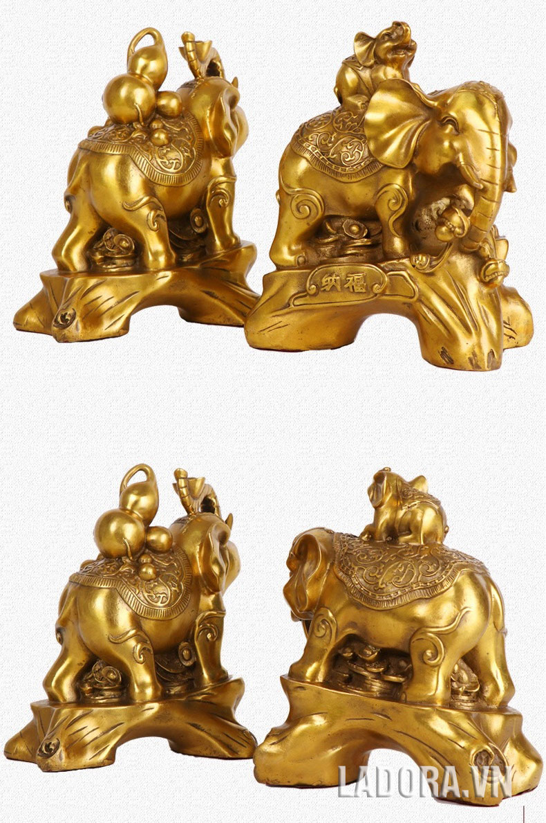 đến ngay ladora - shop bán đồ đồng đẹp để mua tượng voi phong thủy cho gia đình