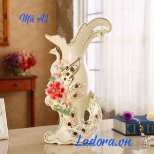 bình hoa gốm sứ đẹp tại shop bán đồ trang trí nhà ladora