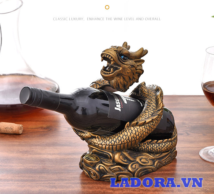 kệ rượu rồng làm quà biếu Sếp ý nghĩa - ladora shop