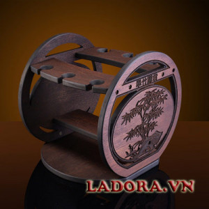 giá treo ly rượu vang làm từ gỗ cao cấp tại shop bán đồ trang trí nhà ở hà nội ladora