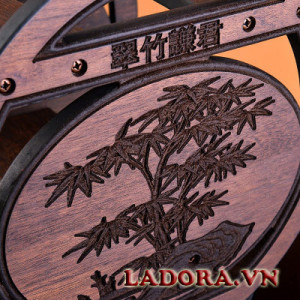 giá gỗ treo ly rất sang trọng tại ladora shop bán đồ decor ở hà nội
