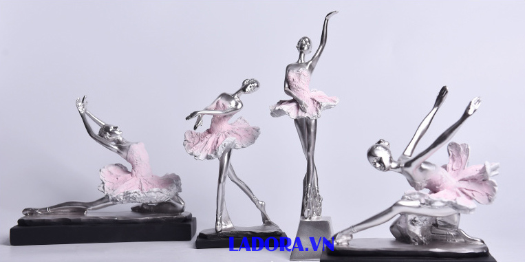 đồ trang trí kệ tủ phòng khách - tượng vũ công múa ba lê tại ladora shop