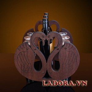 giá treo ly rượu vang chim thiên nga tại ladora shop đồ decor ở hà nội