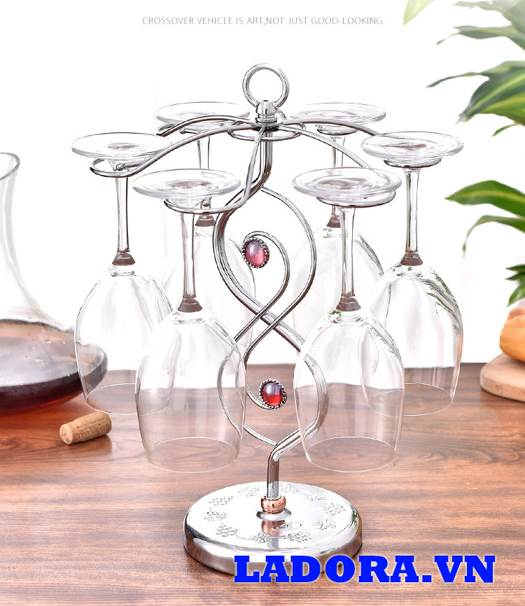 giá để ly rượu vang đẹp tại shop bán đồ trang trí nội thất nhà ladora