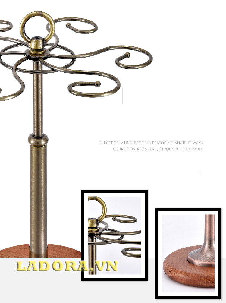 giá để ly rượu vang tại shop bán đồ decor trang trí nhà ladora