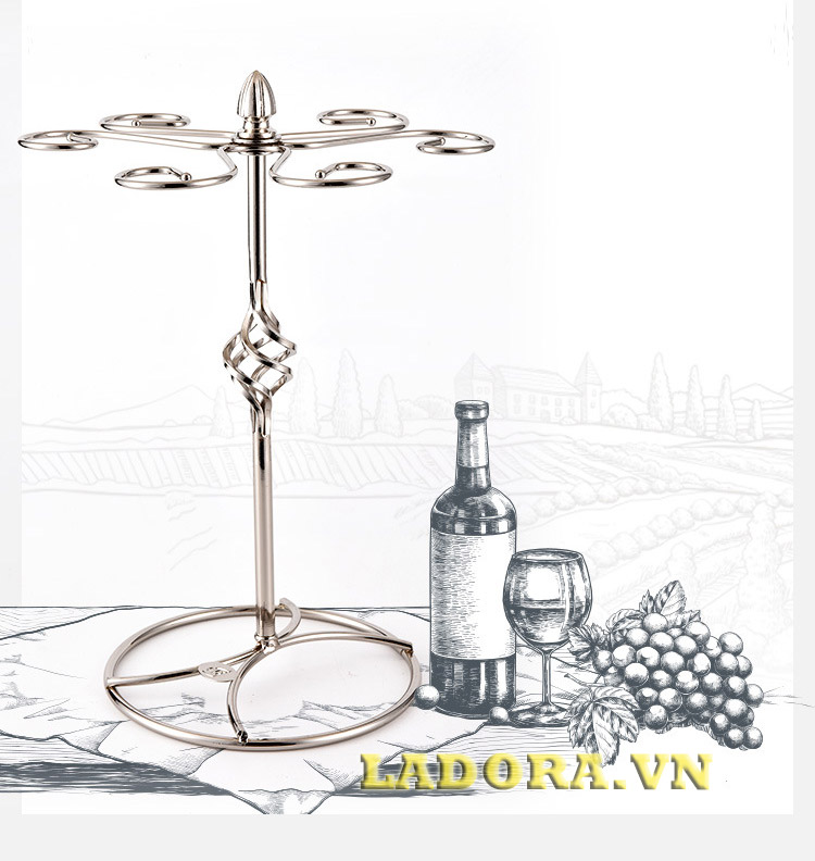 giá treo ly đẹp và tinh tế tại shop bán đồ decor trang trí nhà ladora