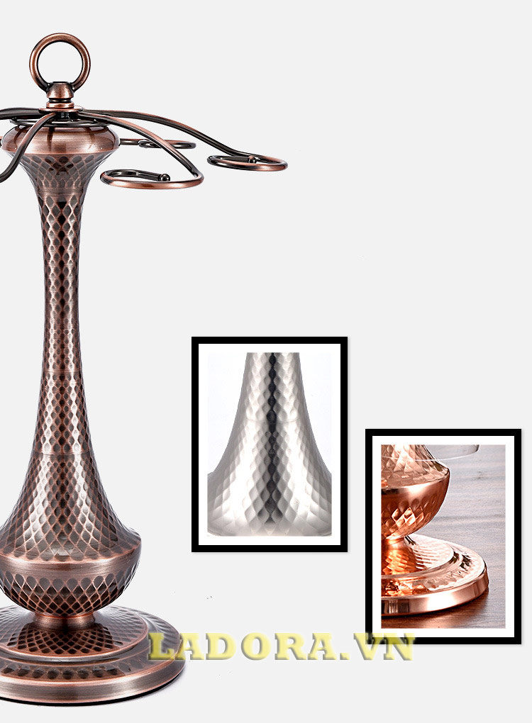 giá treo ly rượu vang tại shop đồ decor trang trí ladora