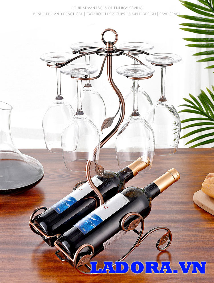 giá treo ly đẹp mềm mại và tinh tế tại ladora shop bán đồ trang trí nhà đẹp