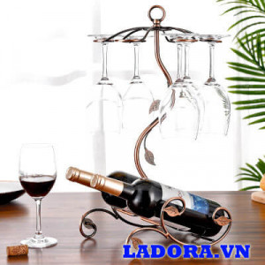 giá treo ly rượu vang tại shop bán đồ trang trí nội thất nhà đẹp ladora
