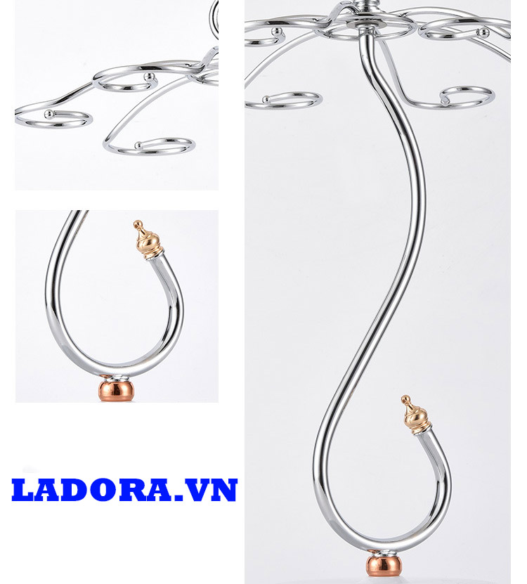 giá để ly rượu tại shop bán đồ decor ladora