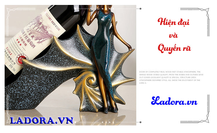 kệ rượu trang trí độc đáo tại ladora shop bán đồ trang trí decor đẹp