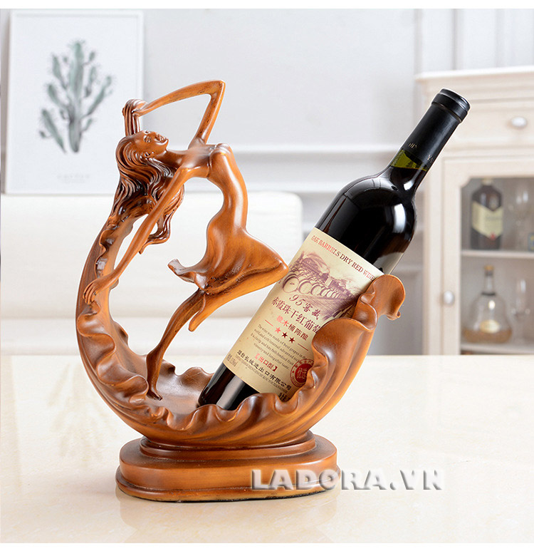 kệ rượu vang vừa sang trọng vừa nổi bật - shop bán đồ trang trí nội thất ladora