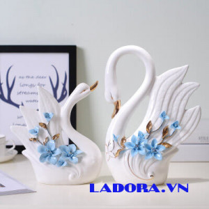 quà tặng đẹp đôi chim thiên nga tại shop đồ decor ở hà nội ladora