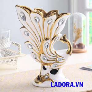 lọ hoa con chim công tại shop bán đồ trang trí nhà ở hà nội ladora