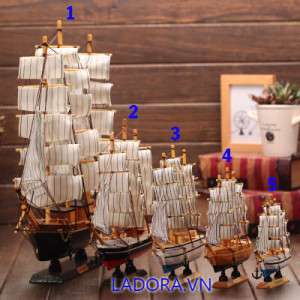 đồ trang trí nội thất nhà đẹp chiếc thuyền buồm tại ladora shop