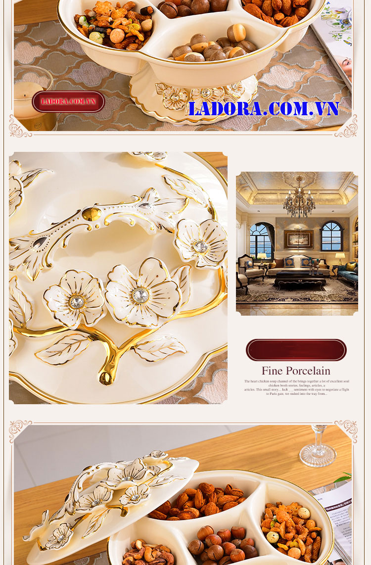 khay đựng mứt kẹo cao cấp tại ladora shop ở hà nội