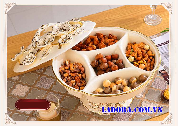 khay đựng mứt rất ngon mắt và trang nhã - ladora shop bán đồ trang trí nhà ở hà nội