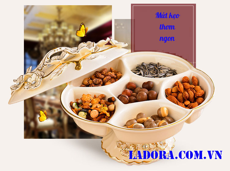 khay đựng mứt kẹo sang trọng tại ladora shop ở hà nội